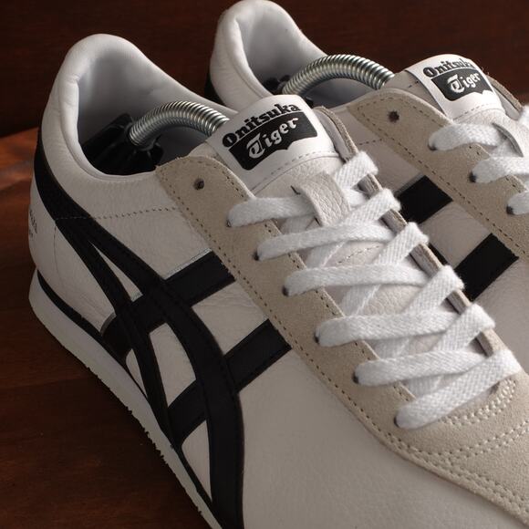 Onitsuka Tiger Sneakers Mens SZ 7.5 White Black FB Trainer Casual Athletic Shoes - Picture 6 of 16